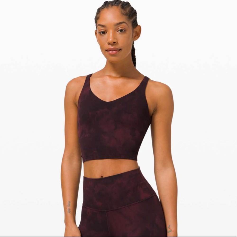 Worn twice Lululemon Align Tank Diamond Dye Cassis Black